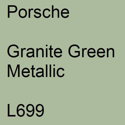 Porsche, Granite Green Metallic, L699.